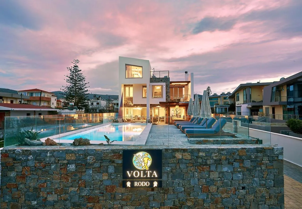Rodo Seafront Villa With Heated Private Pool And Jacuzzis By Volta Suites And Villas Kokkini Hani